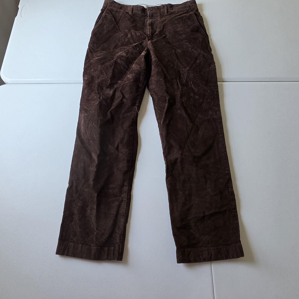 J.Crew Pants Mens 32x29 Brown Corduroy Classic Straight Stretch Chino Casual
